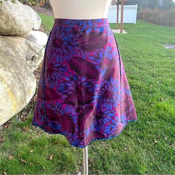 J. Crew Floral Jacquard Midnight Floral Mini Skirt - Picture 5 of 16